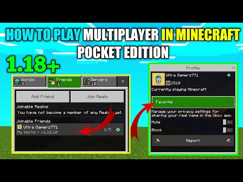 How To Play Multiplayer In Minecraft Pe 1.18 | Play With Friends |(Hindi)| Ultra Bittu Gamerz 2.0