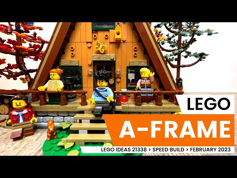 LEGO Ideas 21338 A-Frame Cabin - Speed Build