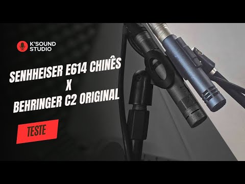 Teste Sennheiser e614 Chinês x Behringer C2 Original