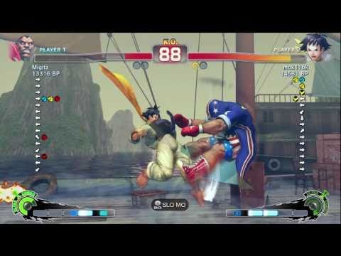 Migita [Balrog] vs mok11bk [Makoto] SSF4 Japanese Online Ranked Matches - TRUE-HD