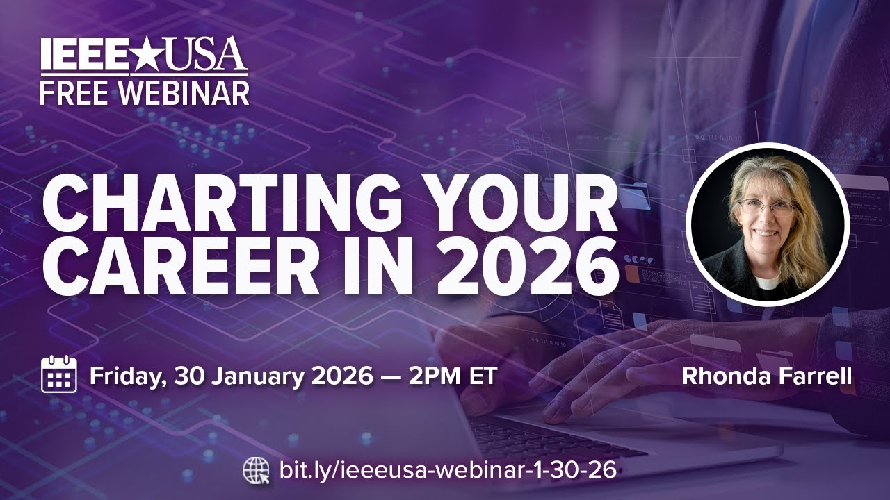 IEEE-USA Webinar: Charting Your Career in 2026