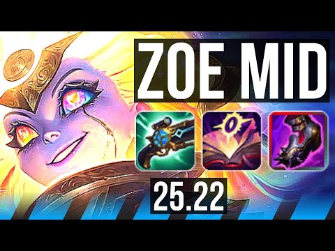 ZOE vs ZED (MID) | 11/1/23, 55k DMG, Dominating | EUW Grandmaster | 25.22