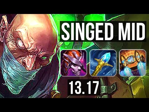 SINGED vs FIZZ (MID) | Rank 1 Singed, 11/3/11, Godlike, 300+ games, Rank 16 | TR Challenger | 13.17