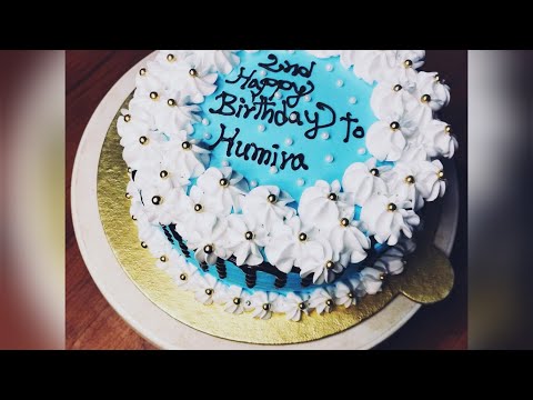 How to make simple birthday cake decorations | Cooking Book By Bakul.