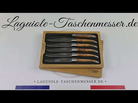 Laguiole en Aubrac Steakmesser Set Wacholder