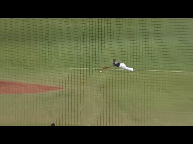 【8回裏】ホークス・本多の横っ飛びキャッチがチームを救った!! 2016/4/19 M-H