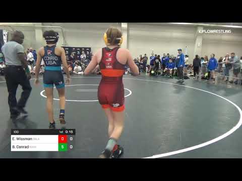 100 Lbs Rr Rnd 3 Emma Wissman Oklahoma Dual Vs Brooklyn Conrad Minnesota Dual