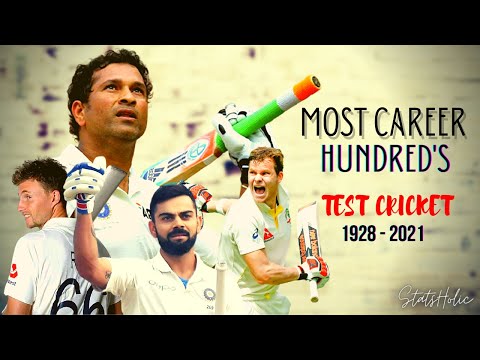Most Career Hundred's in Test Cricket | Most Centuries in Test Cricket (1928 - 2021) | Test Cricket