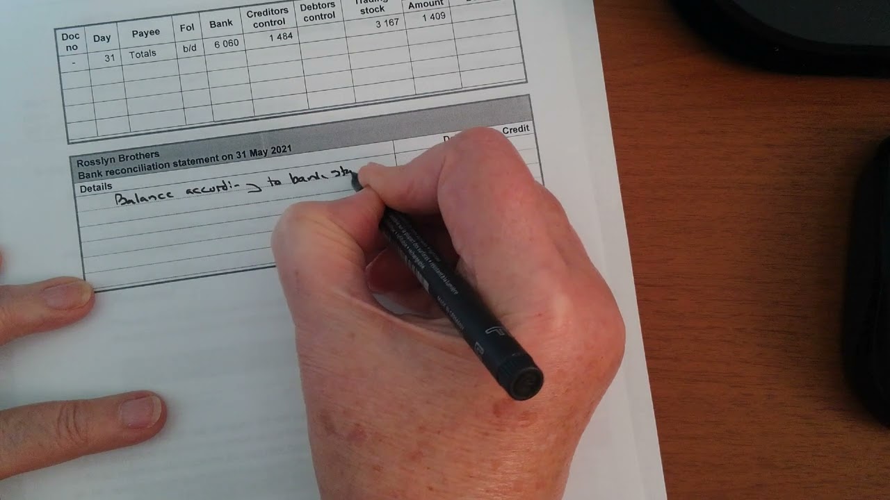 13. Bank reconciliation, cash journals and bank account