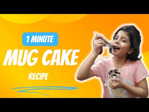1 Minute Mug Cake | YouTube Kids | Wajiha Chaudhry Vlog