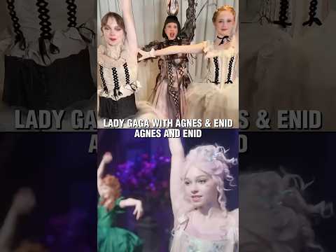 Lady Gaga with Agnes & Enid for The Dead Dance #shorts #wednesday #ladygaga