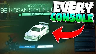 HOW TO GET DLC ITEMS On ANY CONSOLE On Rocket League!