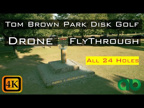 Relaxing Disc Golf FULL Drone Tour | Tom Brown Park | ALL 24 Holes | DJI Mini 3 Pro
