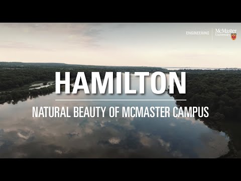 Natural beauty of McMaster University's campus in Hamilton, Ontario, Canada