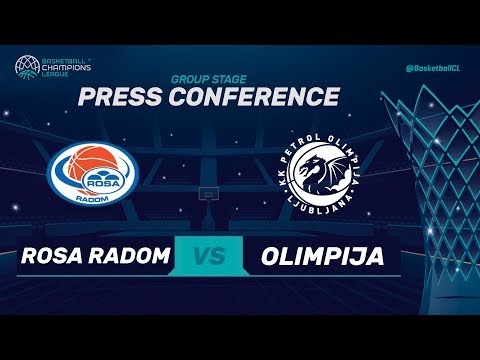 Rosa Radom v Petrol Olimpija - Press Conference - Basketball Champions League 2017-18