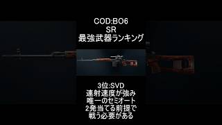 【CoDBO6】SR最強武器ランキング【コールオブデューティブラックオプス6:スナイパーライフル】