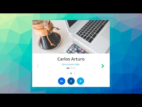 Tutorial Tarjeta de Presentación Portafolio con HTML CSS y JS Jquery