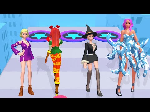 Fashion Battle, Catwalk Battle 3D, Hair Challenge... Top Free Satisfying Mobile Game Walkthrough - YouTube