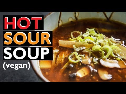 Hot Sour Soup Recipe | EASY VEGAN CHINESE RECIPE 酸辣汤