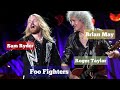 Sam Ryder, Brian May, Roger Taylor and Foo Fighters 