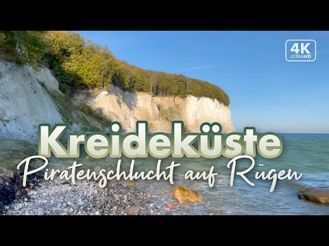 An der Kreideküste Sassnitz bis zur Piratenschlucht - Rügen Urlaub 2021 (4K Walk)