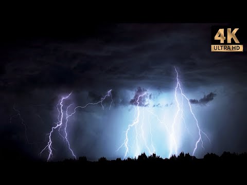 4 hours of rain and thunder, real storm sound for good sleep |Thunderstorm #1