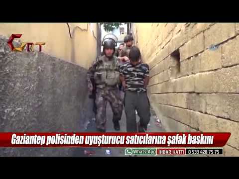 Gaziantep polisinden uyuşturucu satıcılarına şafak baskını