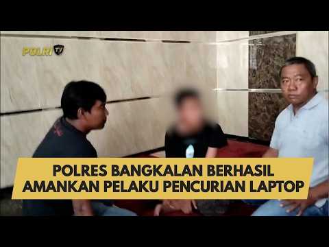 POLRES BANGKALAN BERHASIL AMANKAN PELAKU PENCURIAN LAPTOP