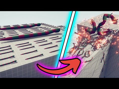 100x SNAKES + GIANT vs EVERY GOD | Totally Accurate Battle Simulator TABS