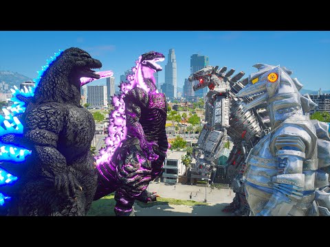 Shin Godzilla, Heisei Godzilla Vs Mechagodzilla, Mechagodzilla 1974 ( GTA V Mods )