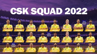 IPL 2022 Chennai Super Kings (csk) Full Squad | CSK Squad 2022 | CSK Team 2022