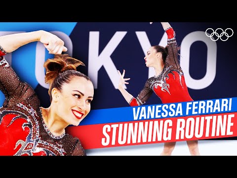 Silver medallist Vanessa Ferrari performs to "Time to Say Goodbye” by Andrea Bocelli! 🎵