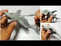 Sculpting Clay Shark Made From Polymer Clay Diy Clay Animals Sculpting Clay Animals