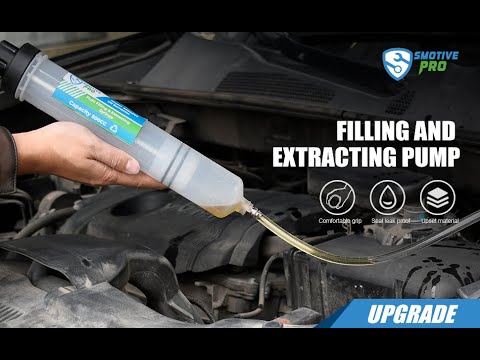 SMOTIVEPRO Engine Oil Extractor Pump Brake Fluid Extraction Syringe Vacuum Filling