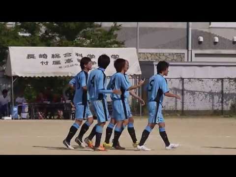 長崎総合科学大学サッカー部　天皇杯長崎県内大学予選準決勝　　鮮やかなミドルで先制ゴールのシーン！