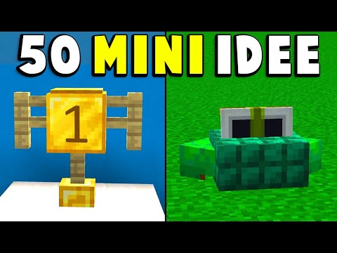 50 MINI COSTRUZIONI DI MINECRAFT