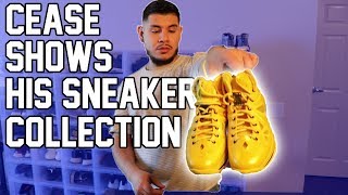 Cease finally showed me his sneaker collection (FIRE!!!!)
