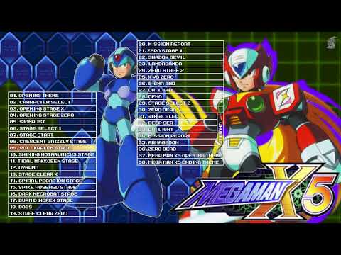 Mega Man X5 Soundtrack (PS1 OST, 38 Tracks) Megaman X 5