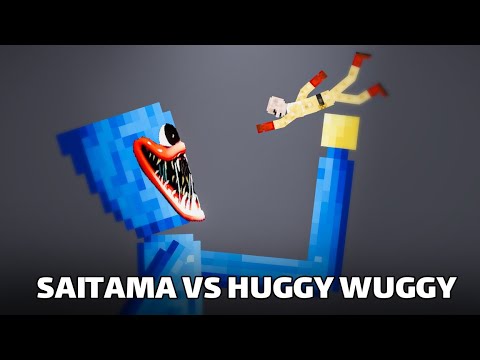 SAITAMA vs HUGGY WUGGY Who is stronger ?! [Poppy Playtime]  - people playground