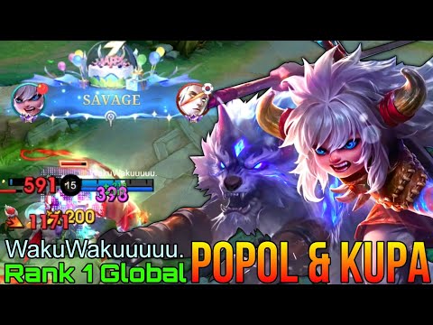 SAVAGE! Popol & Kupa WipeOut The Enemies - Top 1 Global Popol and Kupa by WakuWakuuuuu. - MLBB