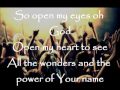 Open my Eyes with Lyrics