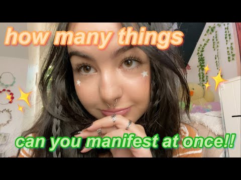 YouTube video about: How many things can you manifest at once?