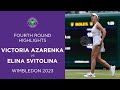 Victoria Azarenka vs Elina Svitolina | Fourth Round Highlights | Wimbledon 2023