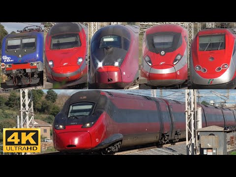 Fast Trains in Italy (Frecciarossa, Italo, Regional trains) | Rome - Florence high-speed railway.