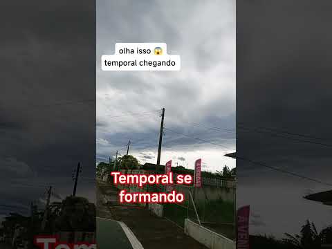 temporal se formando em jacinto machado interior de Santa Catarina 😱 misericórdia