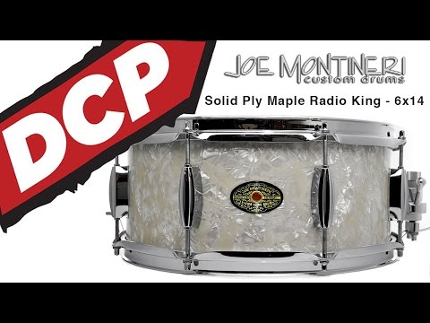 Video Demo: Montineri Custom Solid Ply Maple Radio King Snare Drum 14x6