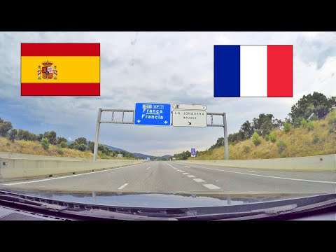 E - FR / España (Spain) - France | La Jonquera - Salses-le-Château | AP-7 - A9 (4K)