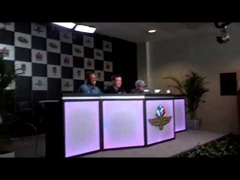 John Wayne Walding, Terrence J, and Justin Moore at Indianapolis Motor Speedway - Press Conference