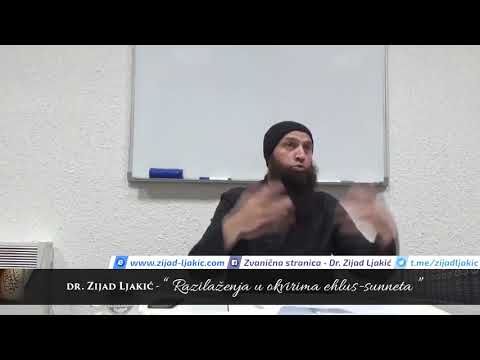 Razilaženja u okvirima ehlus-suneta - dr. Zijad Ljakić
