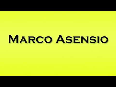 Pronunciation of Marco Asensio